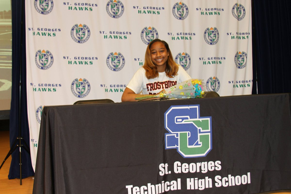 St_GeorgesTHS's tweet image. Congrats to #SGClassOf2023 Kendall Bryant who is cheerleading @frostburgsports. We are proud of you! @drjconnor299 @STGAthletics #NcCVTWorks