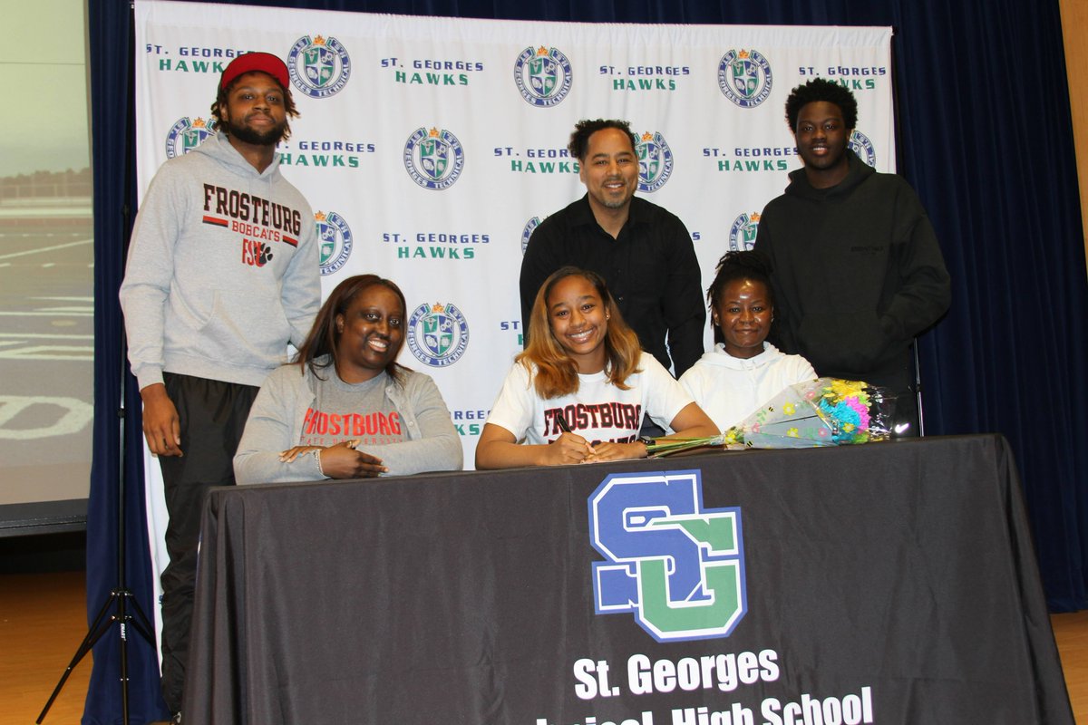 St_GeorgesTHS's tweet image. Congrats to #SGClassOf2023 Kendall Bryant who is cheerleading @frostburgsports. We are proud of you! @drjconnor299 @STGAthletics #NcCVTWorks