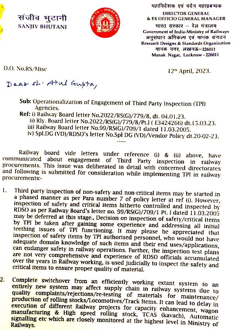 Railwhispers's tweet photo. U-Turn on one more #policy initiative
This time it is not reversal of transfers &amp; pandering of #AIDS-it is feeding &amp; strengthening #vendor_officer_nexus

While likes of #RKRai-#RKJha-#AKumar wreck havoc with honest officers,likes of #VKYadav-#GhanshyamSingh-#RKRai..
@RailMinIndia https://t.co/5W94Kv4z0s