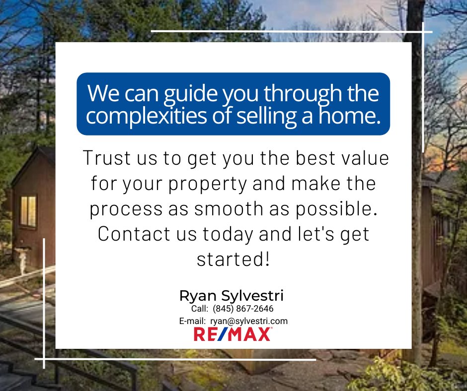 Don't wait any longer to start living your dream. Contact me today and let's get started on your home buying journey!

Ryan Sylvestri
📞(845) 867-2646 
📧ryan@sylvestri.com
#forsale #sold #remax #newyork  #hudsonvalley #dutchesscounty #realestateny #realestateagent #realtor