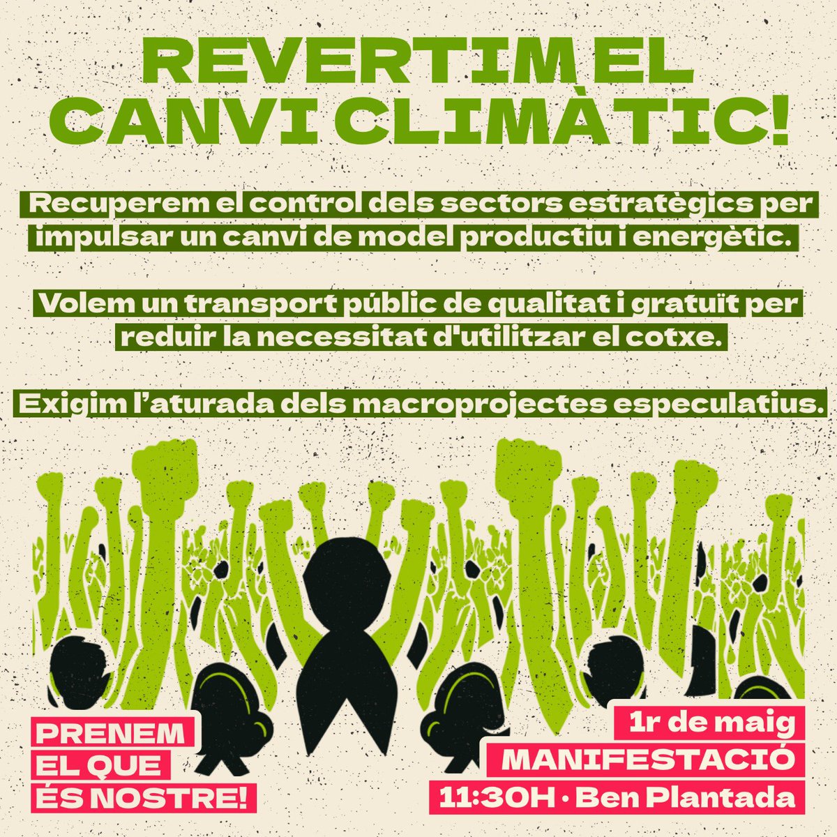 EndavantBages's tweet photo. ☣️El discurs hegemònic contra el canvi climàtic responsabilitza a l’individu de la crisi, quan en realitat qui contamina més són les grans empreses (Repsol, Endesa, Naturgy, Iberdrola entre d’altres). 
Si les treballadores no decidim què volem produir no se'ns pot culpabilitzar. https://t.co/yB8qKkk5vI