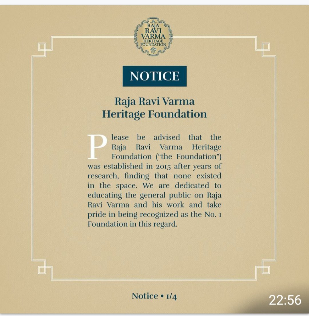 Raja Ravi Varma Heritage Foundation tweet media