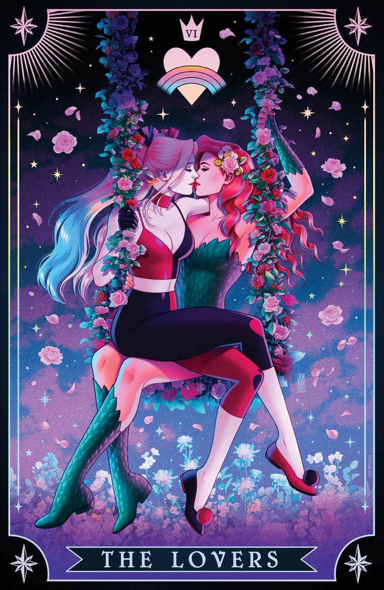 This stunning DC PRIDE 2023 cover by <a href="/heyjenbartel/">Jen Bartel</a> will be available as both an open-to-order foil variant (left) and a reimagined 1:50 variant! Preorder at your local comics shop by this Sunday.