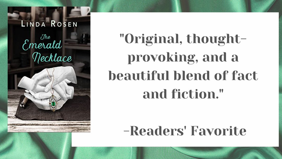 "Original, thought-provoking, and a beautiful blend of fact and fiction." -Readers' Favorite 
 THE EMERALD NECKLACE by <a href="/lrosenauthor/">Linda Rosen</a> amazon.com/Emerald-Neckla…