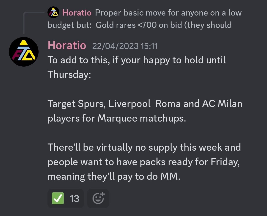 JamieEAFC's tweet image. We have over 2000 people in the discord now. 

Profit ✅
Market Manipulation ❌

Come join in the fun for FREE (see pinned).

🤑💸💰💸🤑💰💸🤑💰💸🤑💰💸