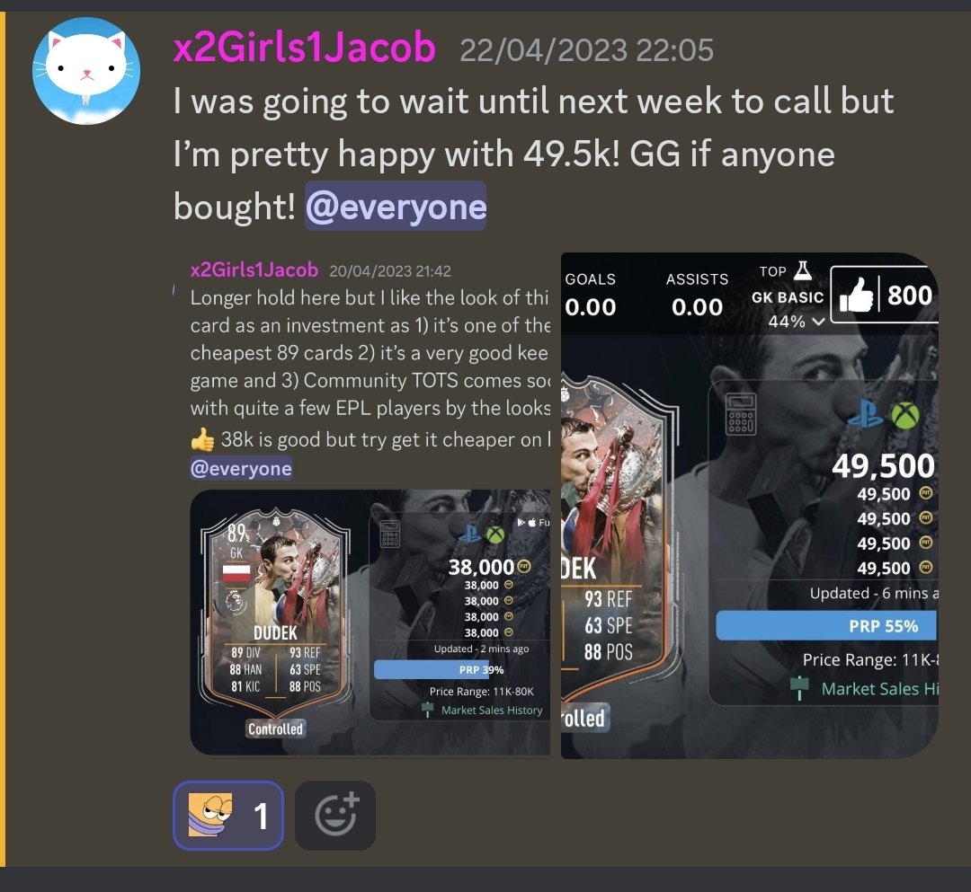 JamieEAFC's tweet image. We have over 2000 people in the discord now. 

Profit ✅
Market Manipulation ❌

Come join in the fun for FREE (see pinned).

🤑💸💰💸🤑💰💸🤑💰💸🤑💰💸