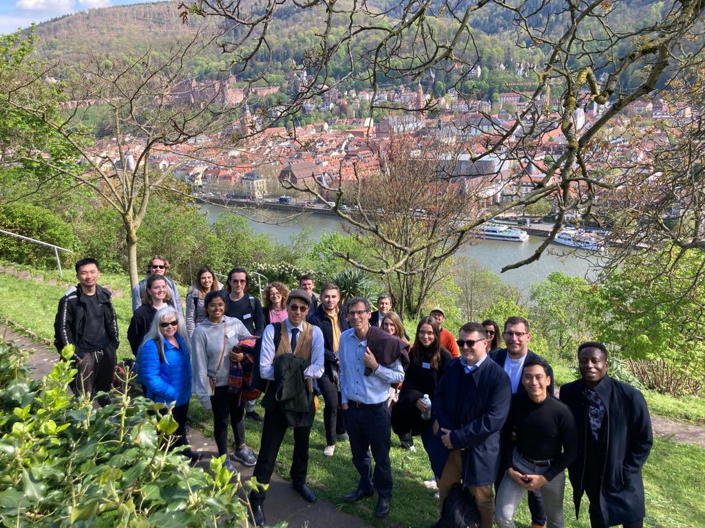MPILheidelberg's tweet photo. Day 2 of our #Masterclass with Daniel Halberstam (@UMichLaw) took us also on a fascinating Joint Tour to the Philosophenweg and Old Town of #Heidelberg. From legal theory to historic architecture, our minds and feet were thoroughly exercised. #MPILMasterclass https://t.co/75wUh0Qa0m