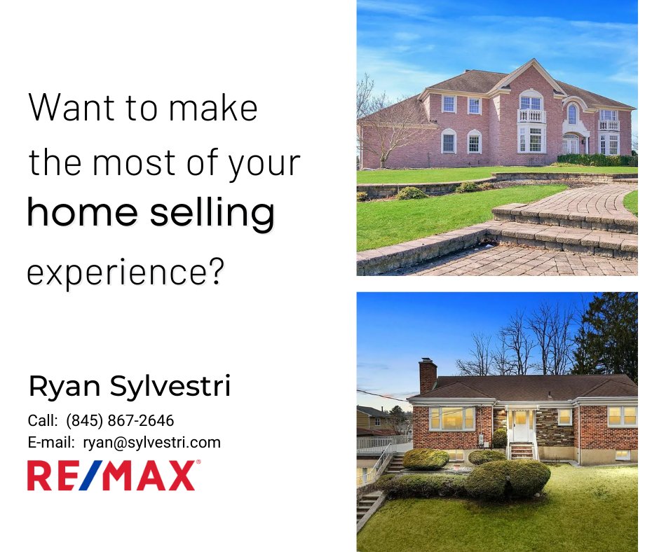 Let's get your home sold! Don't wait any longer to list your home. Contact me today to schedule a consultation.

Ryan Sylvestri
📞(845) 867-2646 
📧ryan@sylvestri.com
#forsale #sold #remax #newyork  #hudsonvalley #dutchesscounty #realestateny #realestateagent #realtor