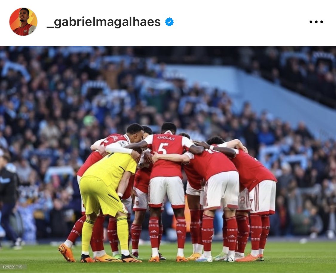 afcstuff's tweet photo. Gabriel Magalhães on Instagram: “I love this club, I love this squad, I feel at home and this is where I want to win and achieve my goals. We will not give up, we will fight and honour the Arsenal shirt until the end.

‘There is always room on the stage of victory for the warriors who never give up after a fall.’❤️”

❤️ @biel_m04