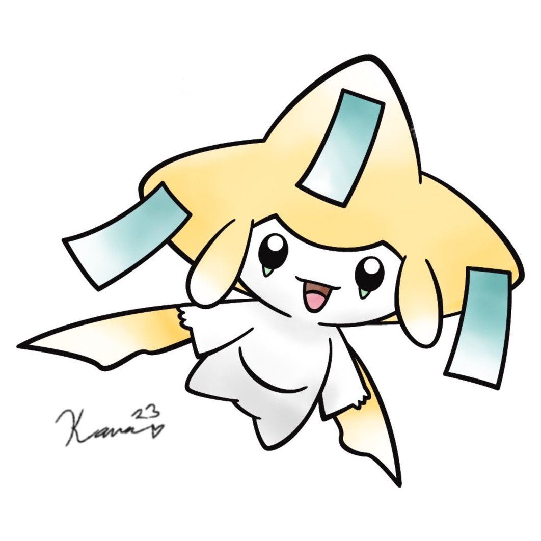 Wanted to share my Jirachi again today because she's just sooo cute ❤️got a new original watercolor post that should be ready in a few hours, be ready!!
#PokemonArt #WatercolorPokemon #KenSugimoriArt