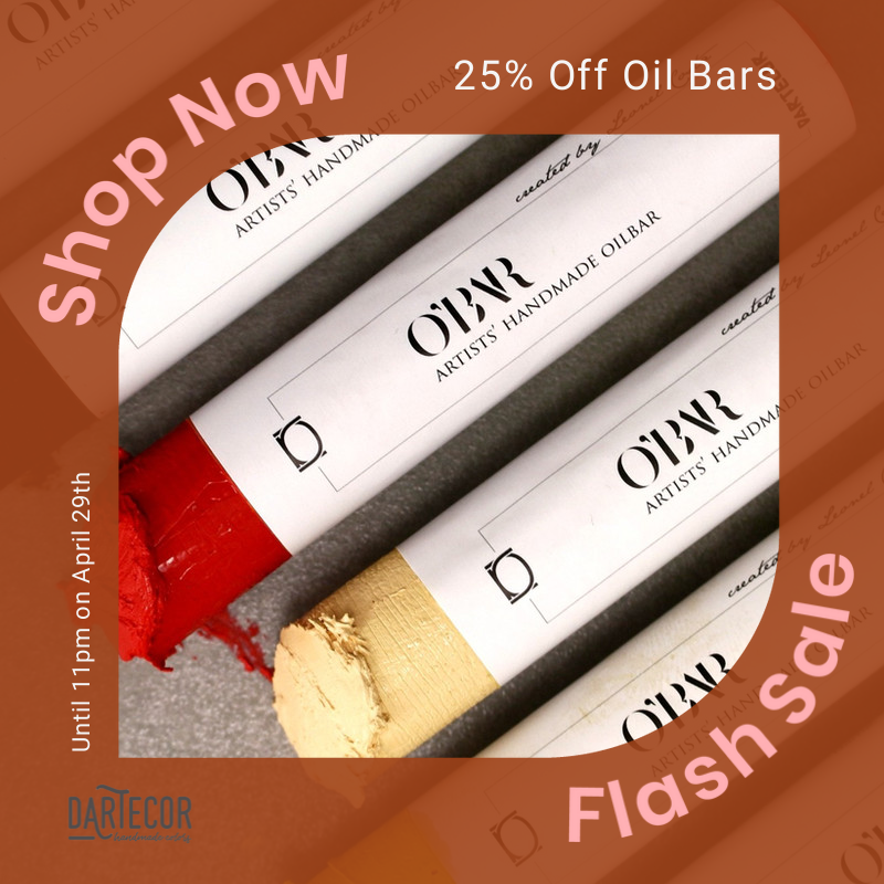 DarteCor's tweet photo. 25% off Oil Bars only until 11pm on April 29th.
Use coupon: "obar25"
Color your life and take advantage of this promotion now, click on the link below.
https://t.co/l7FPInt1FM
#dartecor #oilcolor #oilpigment https://t.co/0ZJkL8ML10