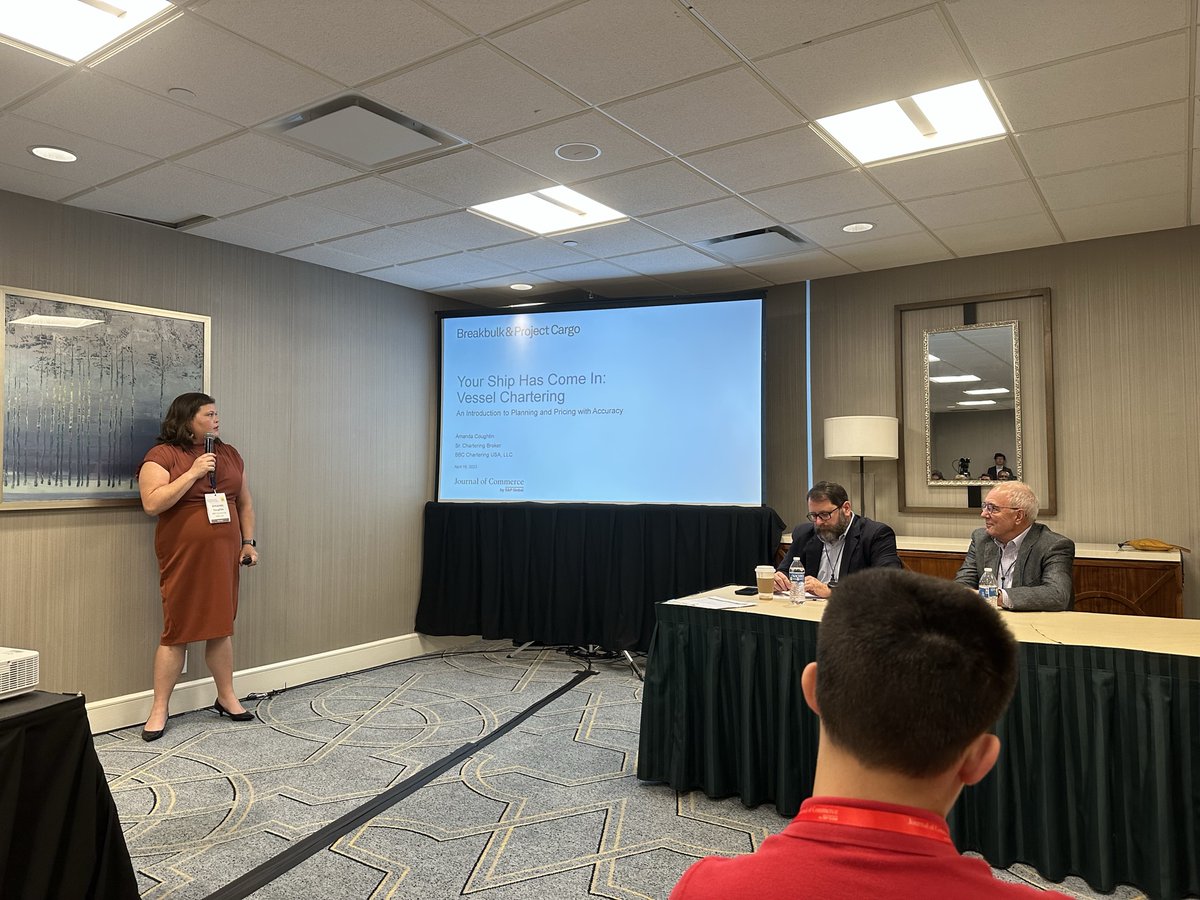 UNOTI's tweet photo. We are excited to have attended #Breakbulk23 hosted by @JOC_Events! In particular, our students participated in the 'Breakbulk Academy' and 'Industry Introductions' programming, where they learned about the industry and connected with potential employers. https://t.co/DPh4uQpXbf
