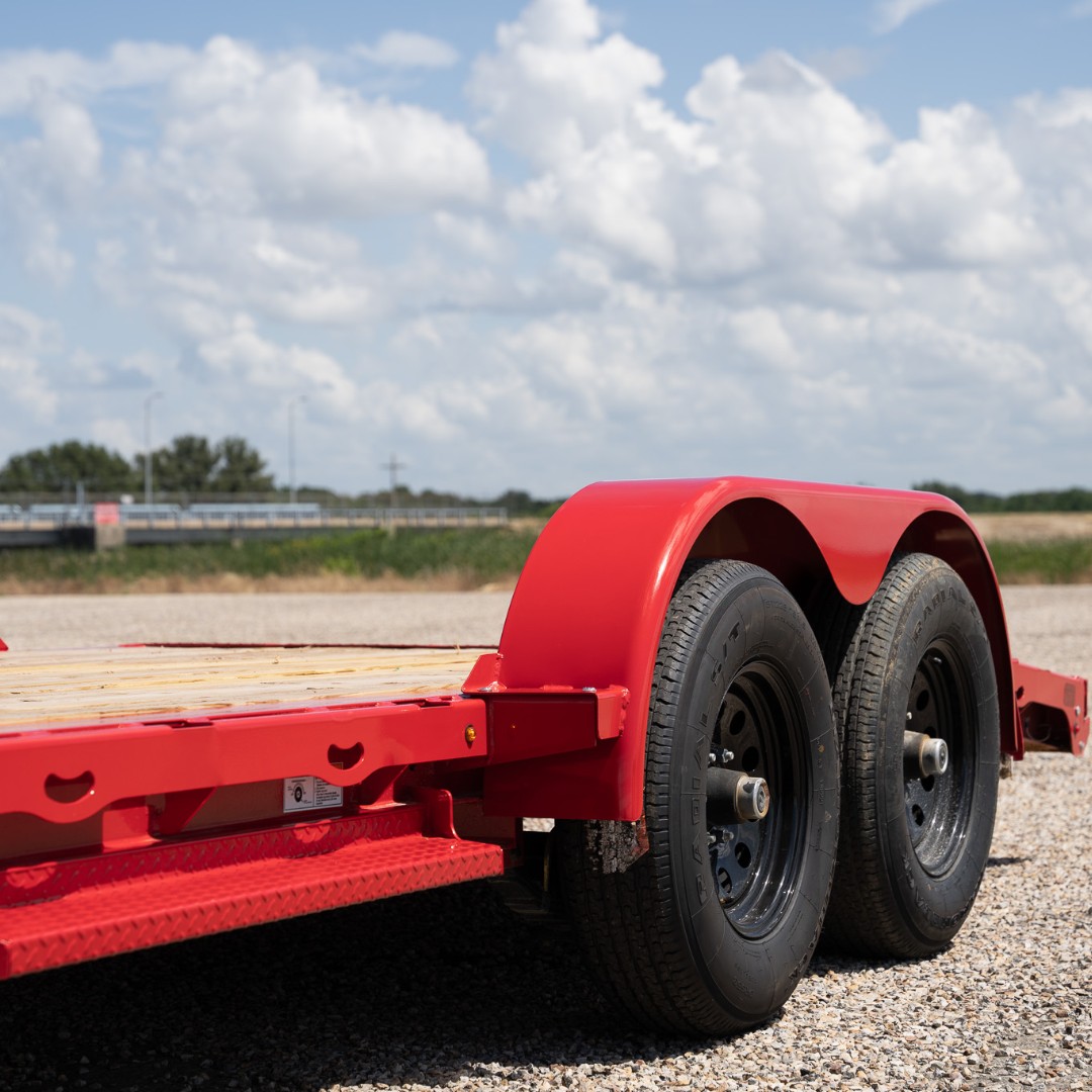 Look no further for your car hauling needs than the GTF - it's got you covered! 😎 With convenient 60'' rear slide-in ramps, you can easily stow and go. 👏 #CarHauler #DCTrailers #HitTheRoad