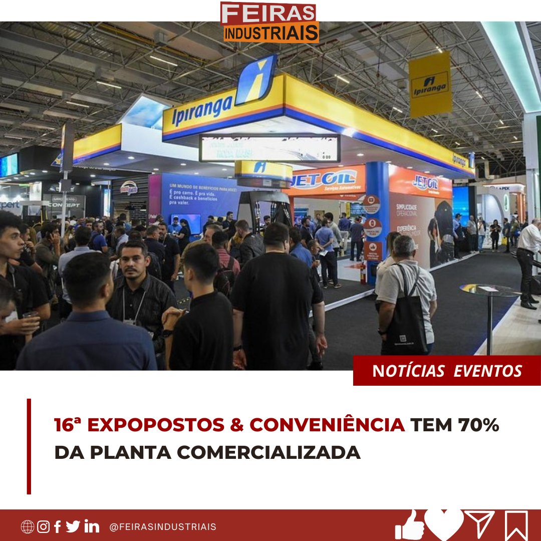 elloconsultores's tweet image. Continue lendo: 
feirasindustriais.com.br/noticias/16-ex…

Acesse o site e assine o portal Feiras Industriais e fique por dentro das noticias e calendário.

#feirasindustriais #feiraseeventos #exposicao #eventos #eventosbrasil #feirasdenegocios #industria #ExpoPosto