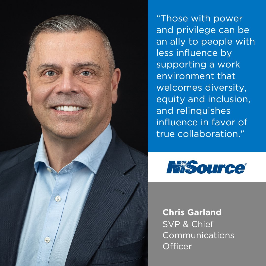 NiSourceInc's tweet photo. We are proud to have had our Senior Vice President &amp; Chief Communications Officer Chris Garland participate in the @diversityfirst roundtable discussion on Power &amp; Privilege. #DEI #DiversityFIRST https://t.co/Eb9DT6DyvT