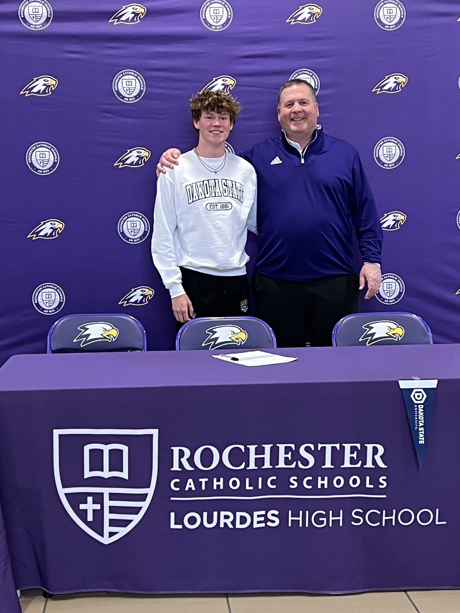 Hudson Fix also signed to play football at Dakota State.