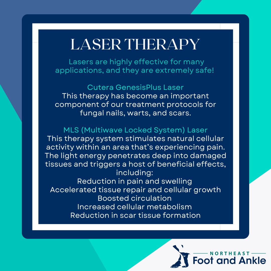 NortheastFootNH's tweet image. Curious about laser therapy? Give us a call!
Portsmouth Office: 603-431-6070
Nashua Office: 603-882-8866
.
.
.
#MLSLaser #medicallaser #injuryrecovery #lasertreatment #paintreatment #inflamation #increasecirculation #scartreatment #NewHampshirepodiatrist #NortheastFootAndAnkle
