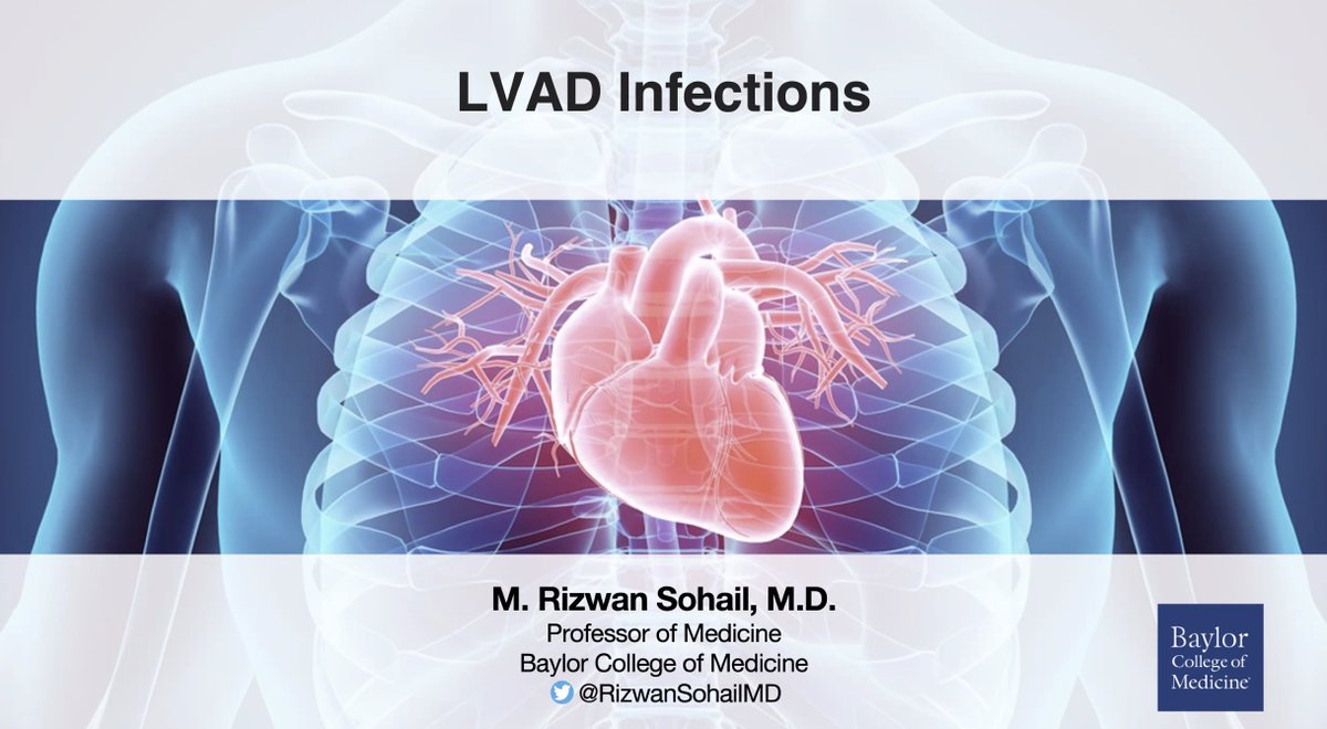 【Thursday Joint Core Curriculum】
We learned about the management of LVAD infections from @RizwanSohailMD @BCMIDFellowship!

👉Important topic as the number of LVAD infections is increasing!

Thank you very much, Dr. Sohail!

#IDFellow #IDMedEd