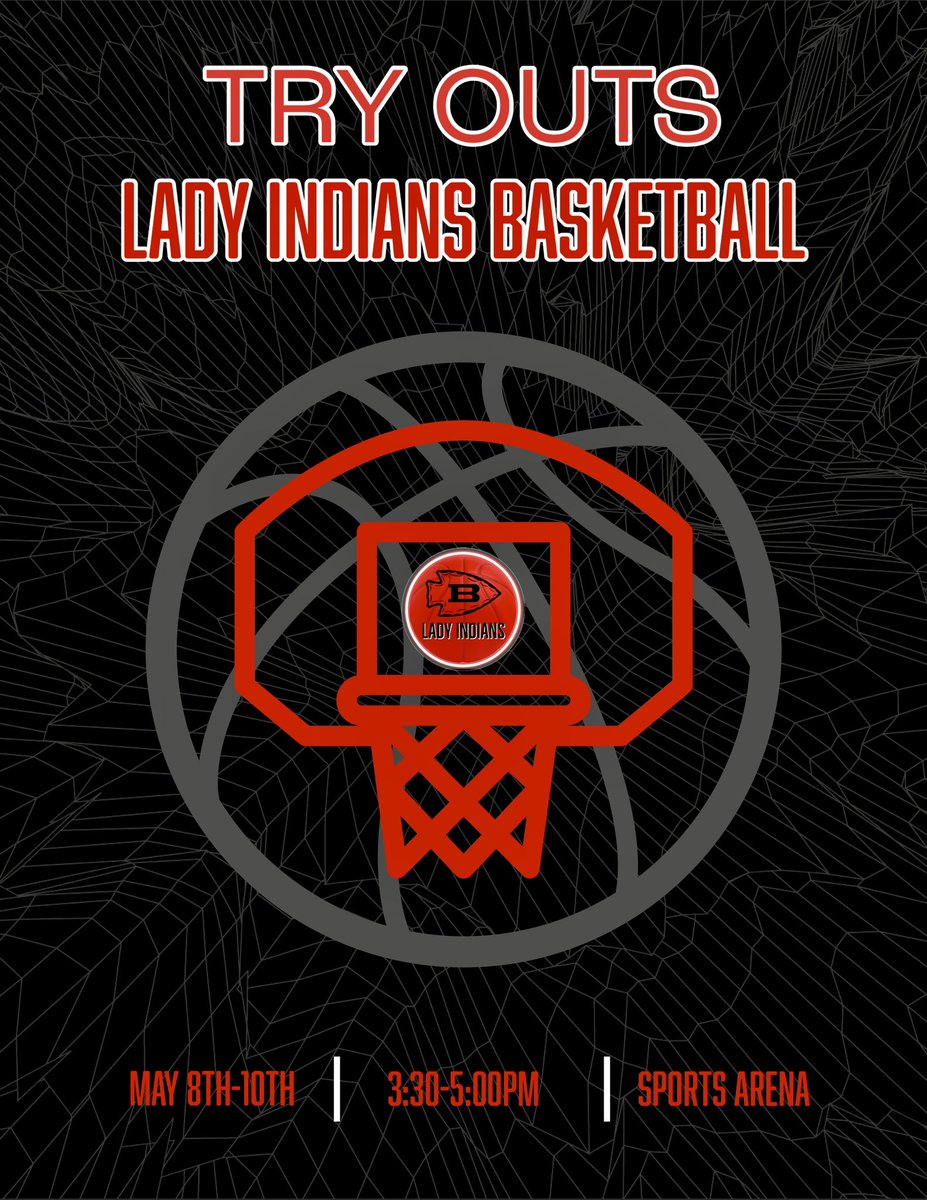 BLX_G_Bball's tweet photo. Try Out information for the 2023-2024 Lady Indian Basketball Team Below!! 🏀

#BlxIndianNation | #OneTribe https://t.co/EkVZSjdH2f