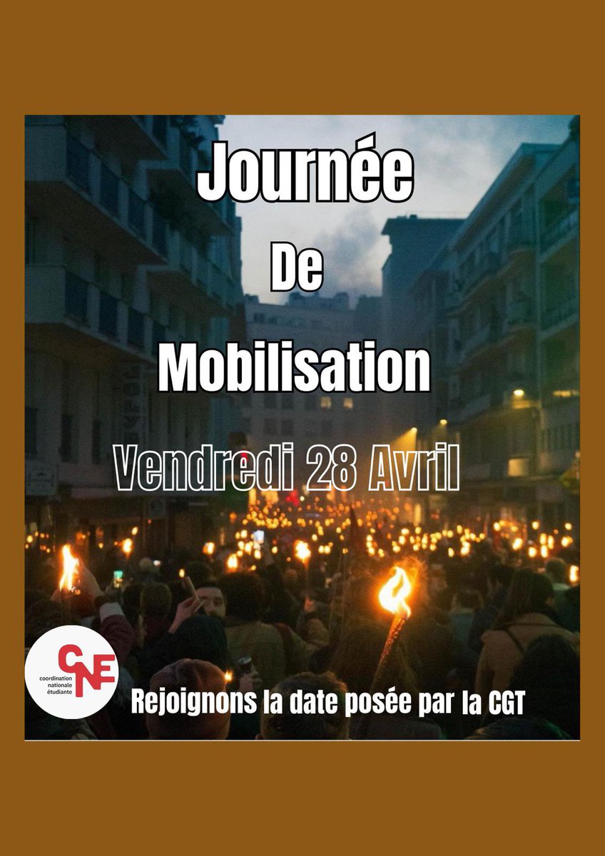 La CNE appelle à rejoindre la journée de mobilisation demain et toutes les actions/rassemblements/manifestations