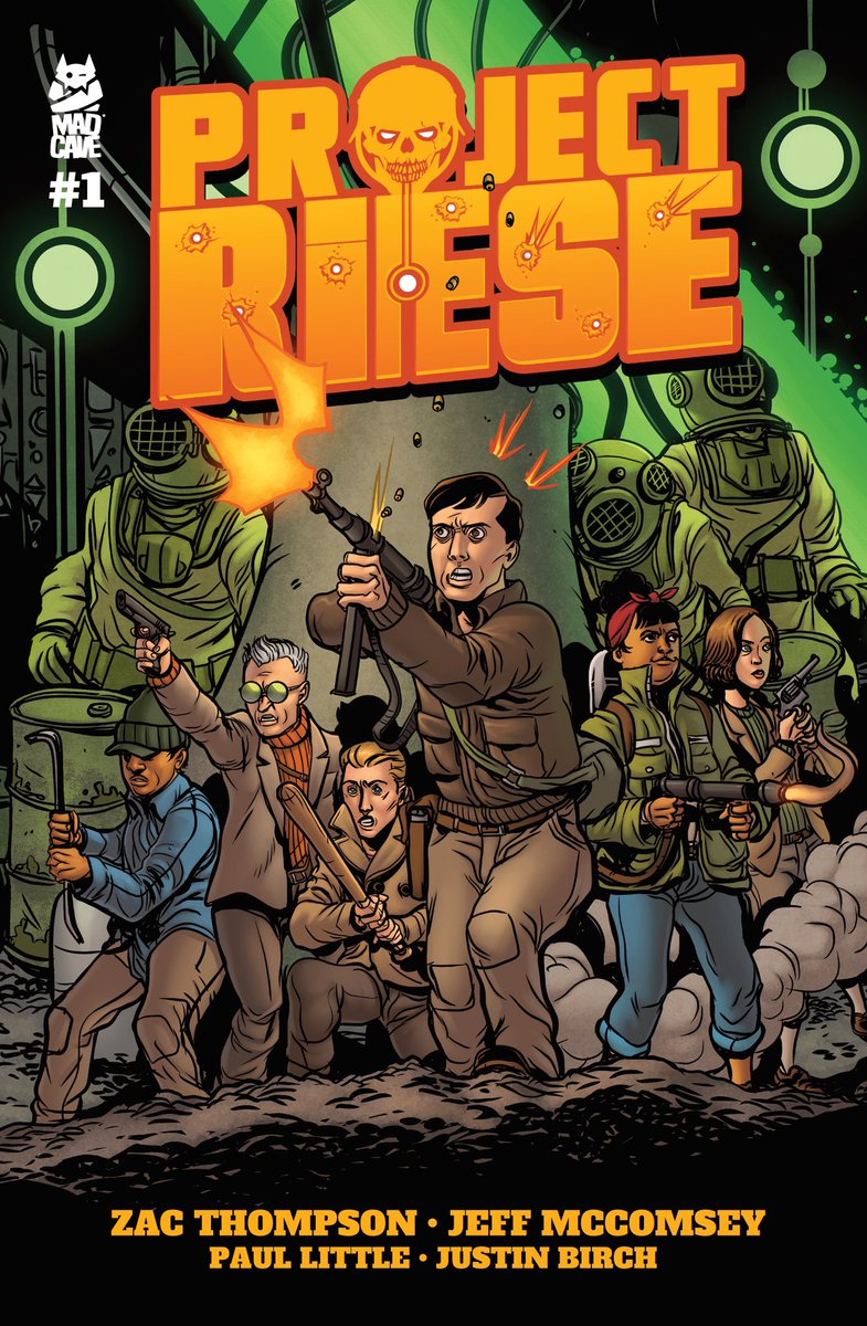 New Project from @MadCaveStudios announced!

PROJECT RIESE, 
a limited sci-fi/pulp adventure series. 
Written by @zacthompson
Illustrated by me
Colors by Paul Little
Letters by @JustinBirch 

Very excited for you guys to see this one!