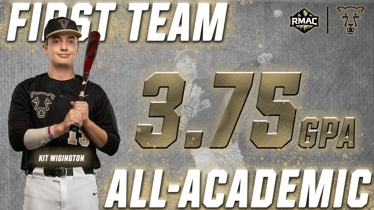 📢 Kit Wigington leads 1️⃣2️⃣ @UCCSBaseball selections on the 2023 #RMACbsb All-Academic Team!  The R-sophomore is a First Team selection with a 3️⃣.7️⃣5️⃣ GPA in Mechanical Engineering. 👏

#GoMountainLions

📰 fal.cn/3xMv8