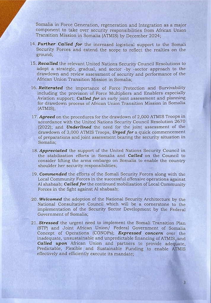 StateHouseUg's tweet photo. The plan details the handover of security responsibilities to the Federal Republic of Somalia by December 2024, among other issues. https://t.co/sRXxTtBRjR