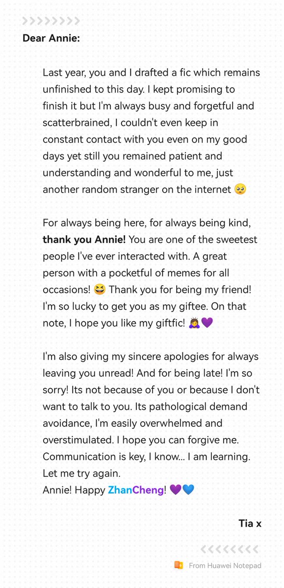auberginesvrn's tweet photo. A message for Annie! All my love @AnnieakaAnNhien - Tia x https://t.co/lE1b5t8Q7M