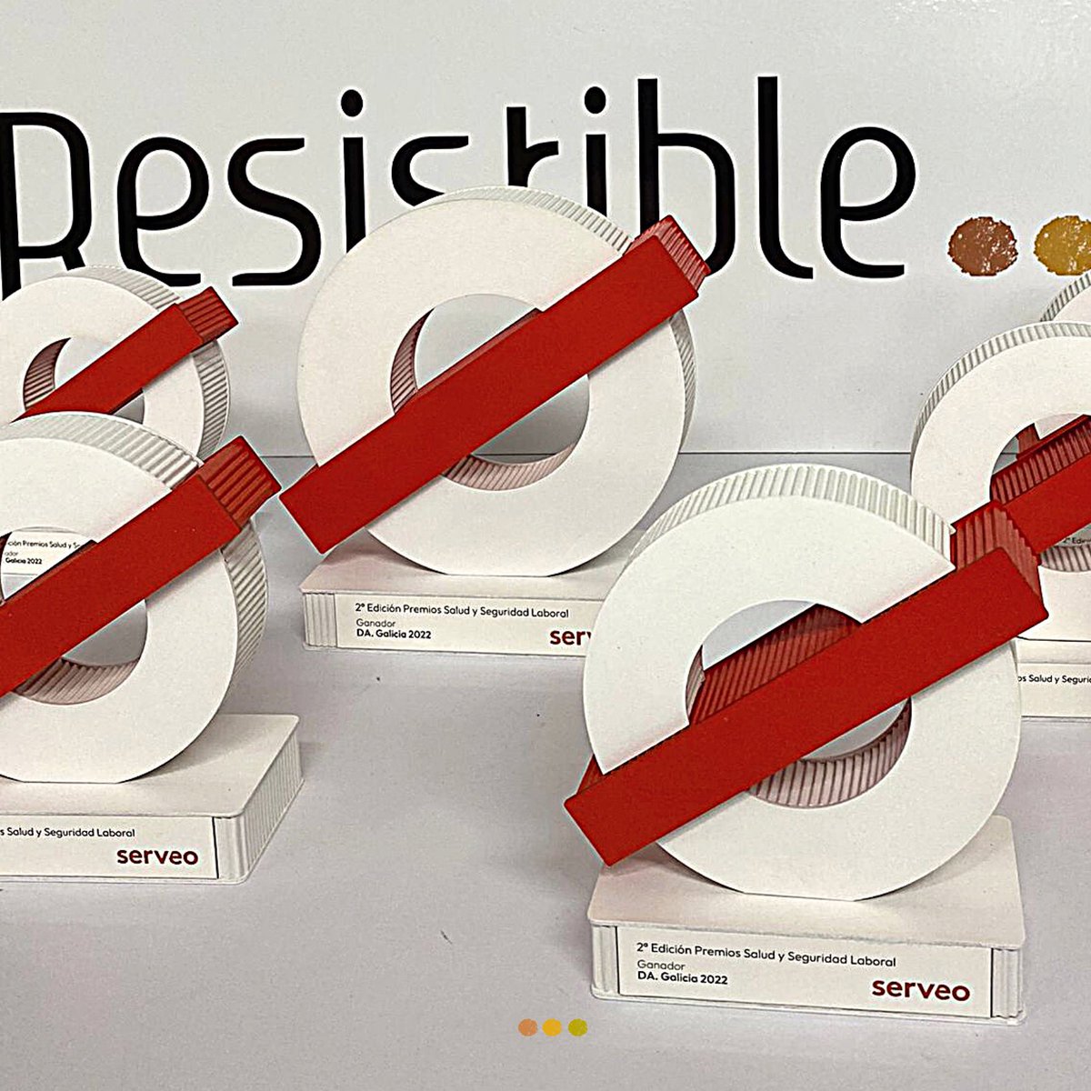 II edición Premios Salud y Seguridad Laboral💪<a href="/Serveo_com/">Serveo</a> 
Seguridad y Salud como prioridad estratégica💯
 Gracias por confiar en <a href="/resistible_eco/">Resistible</a>, donde hemos diseñado y elaborado el #trofeo en materiales respetuosos con el #medioambiente👏👏

resistible.es