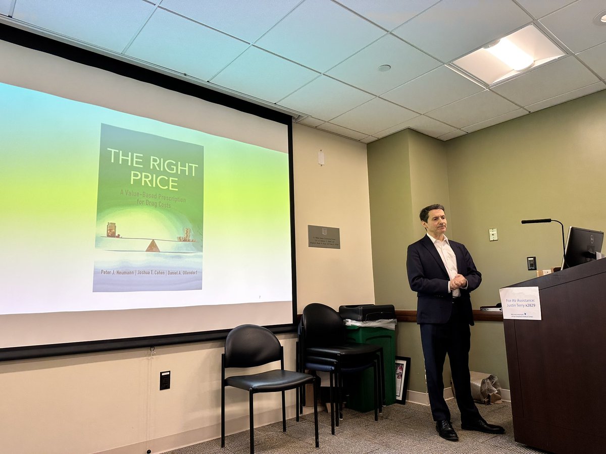 SaurabhSDani's tweet photo. Superb Grand Rounds talk @LaheyCardiology today by @PeterNeumann11 on #Value of Prescription drugs! So much to learn from you, thank you for highlighting #IRA @SarjuGanatraMD @LaheyHospital https://t.co/Fy2tgsJree