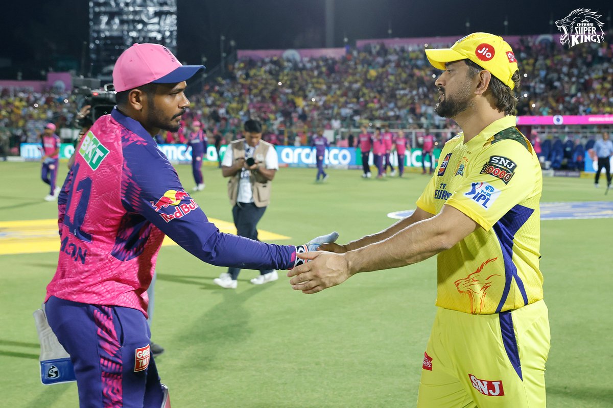 ChennaiIPL's tweet photo. Thank you for hosting us Jaipur! 💛

#RRvCSK #WhistlePodu #IPL2023 🦁 https://t.co/j8eHj7XSM0