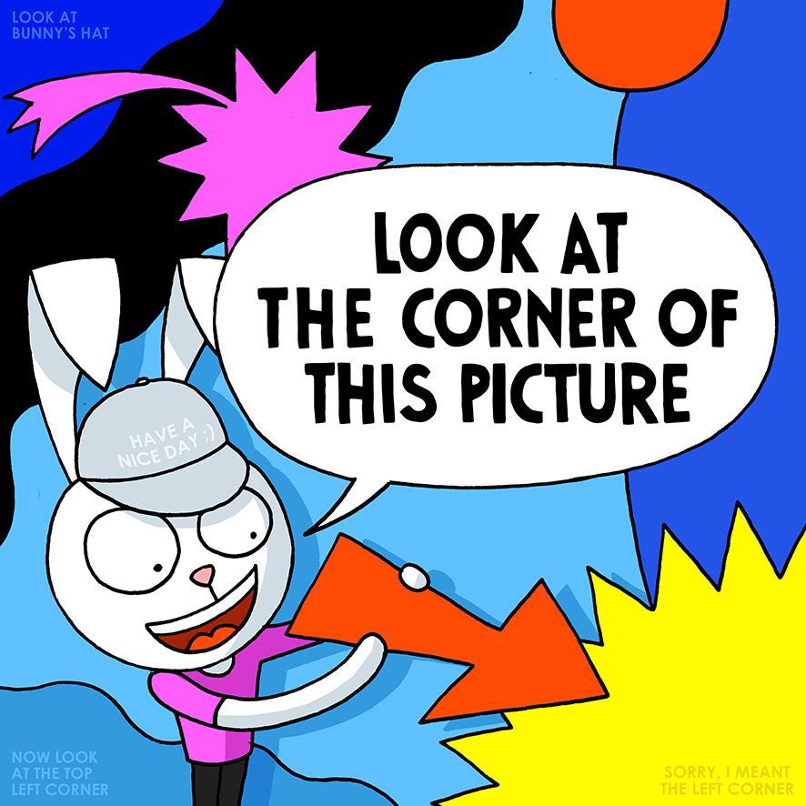 Always check the corners 🐰😜

#fun #cartoon #comic #corner #fungames #cartoonoftheday #bunny