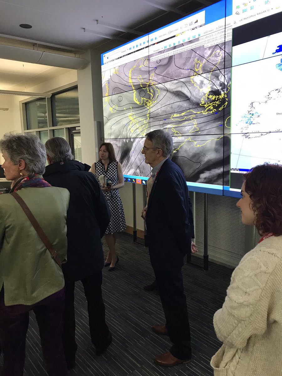 A visit with my DLs to @metoffice in Exeter to discuss how climate change will impact on #Devon in future and how we can mitigate the impacts and adapt