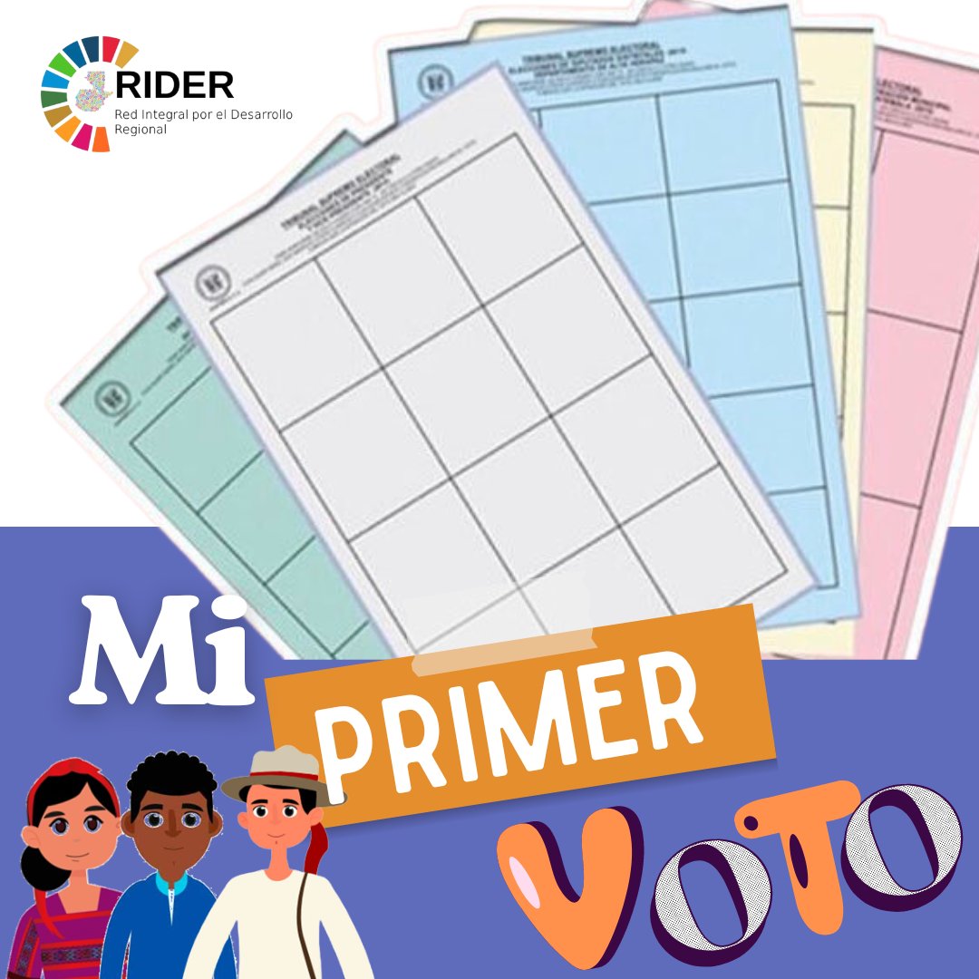 RIDERxela's tweet photo. #MiPrimerVotoGT ¿Te empadronaste y vas a votar por primera vez? Aquí te contamos qué papeletas vas a recibir y cómo analizar bien tu voto. ¡El futuro del país está en tus manos! 📷📷
#RIDERXela #JuventudEnAccion
#Voto2023GT https://t.co/5fMGaD2pxG
