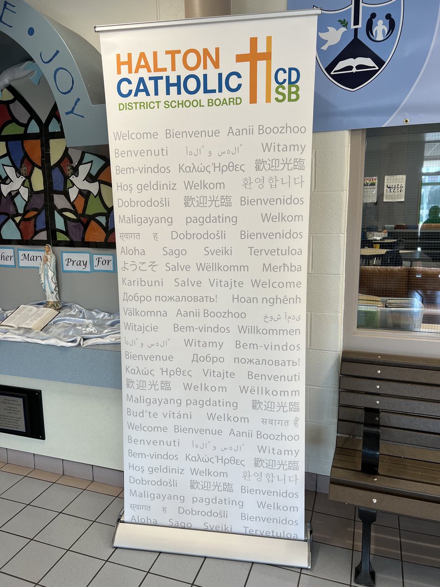 We are blessed ⁦<a href="/OLPhcdsb/">Our Lady of Peace</a>⁩ to have students who come from many different countries and speak many languages. All are welcome here. 😊 #HCDSBml #HCDSBesl