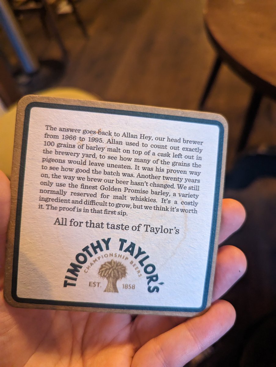 Can confirm, this is how we test barley at work.