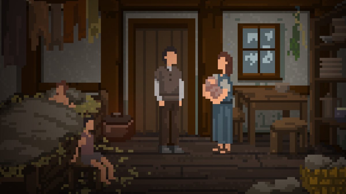 I made a #pixelart #pointandclick about a young doctor in the midst of the plague and it is currently on sale! ⬇️
store.steampowered.com/app/1811740/Th…