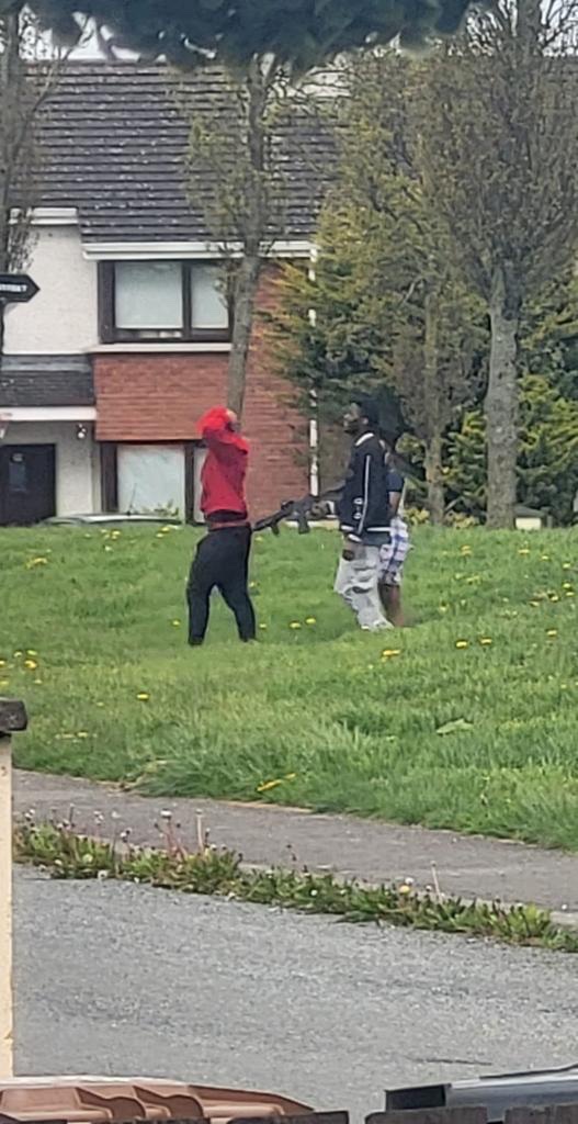 RealMessageEire's tweet photo. 🚨 Urgent 🚨
Everyone in Navan, County Meath be careful of the ongoing violence involving African gangs. One who is involved announced he is ‘ready for war’ posing with a rifle.

Others have being pictured roaming the town also armed.

#IrelandIsFull #MakeIrelandSafeAgain https://t.co/xY2ayfzSek