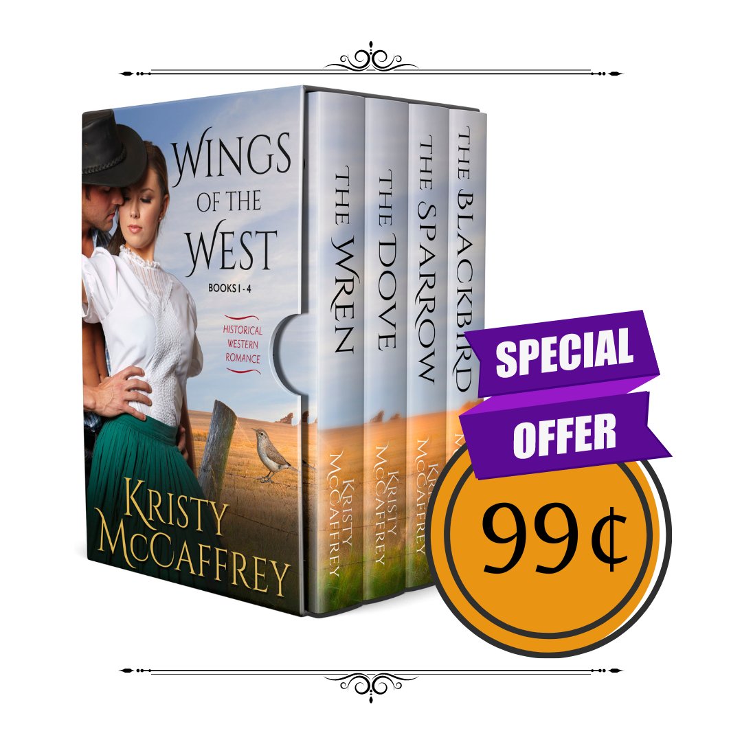 The Wings of the West Box Set is a @BookBub deal today. Get 4 full novels for only #99cents ~ 

kmccaffrey.com/wings-of-the-w…

#ebooksale #steamyromance #RomanceReaders #romancebooks #romancenovels #cowboyromance #historicalwesternromance