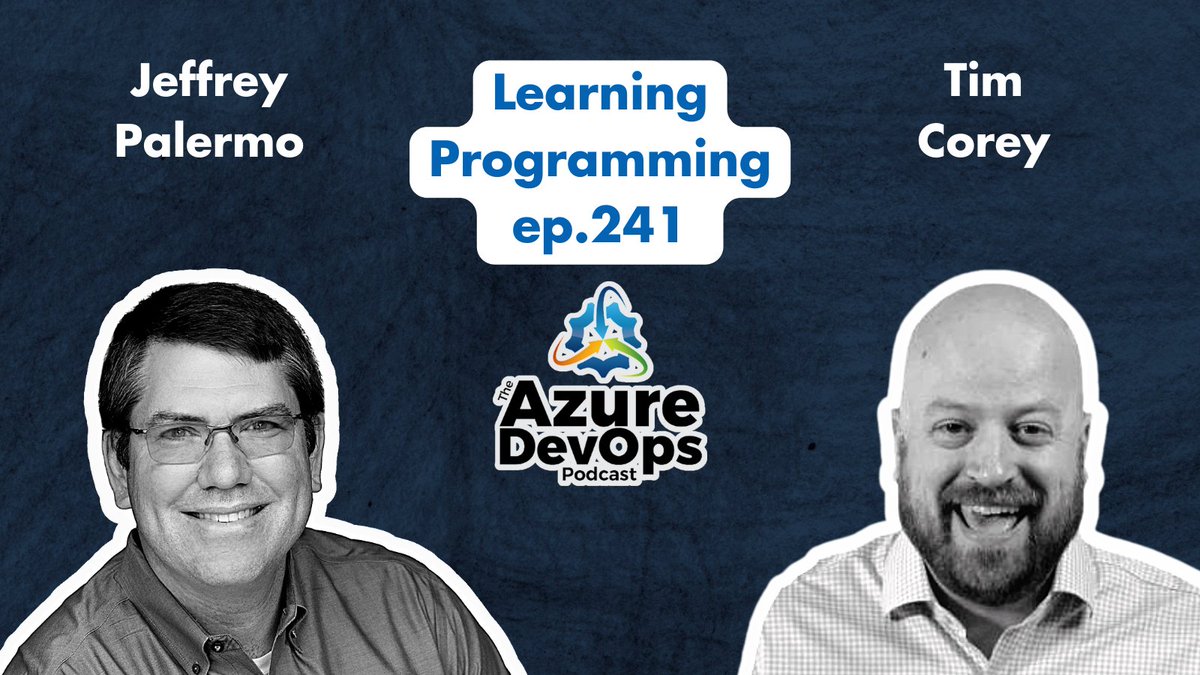 ClearMeasure's tweet photo. In this Azure DevOps Podcast episode, Learning Programming

https://t.co/ny6LNdAbqR

Learn how to know what language to begin programming with!

https://t.co/shQcbKTSqg

@jeffreypalermo  #IAmTimCorey

#azuredevopspodcast #programming #azure #devops https://t.co/OWzW4ggz3W