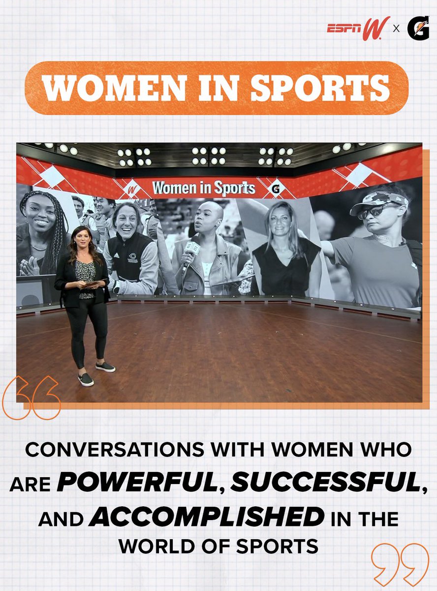 When my career as a college heptathlete ended, I thought my days in sports were over. I had no idea there were so many amazing opportunities to build a career in sport. That’s why I’m so excited to partner with Gatorade &amp; espnW for the conversation series “Women In Sport.” (1/2)