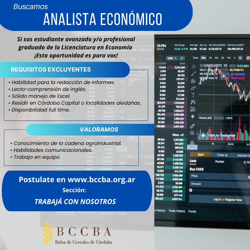 #PropuestaLaboral

Te estamos buscando ¡trabajá en la BCCBA!🤝😊

🔎Más info: bit.ly/4458ifb y rrhh@bccba.org.ar