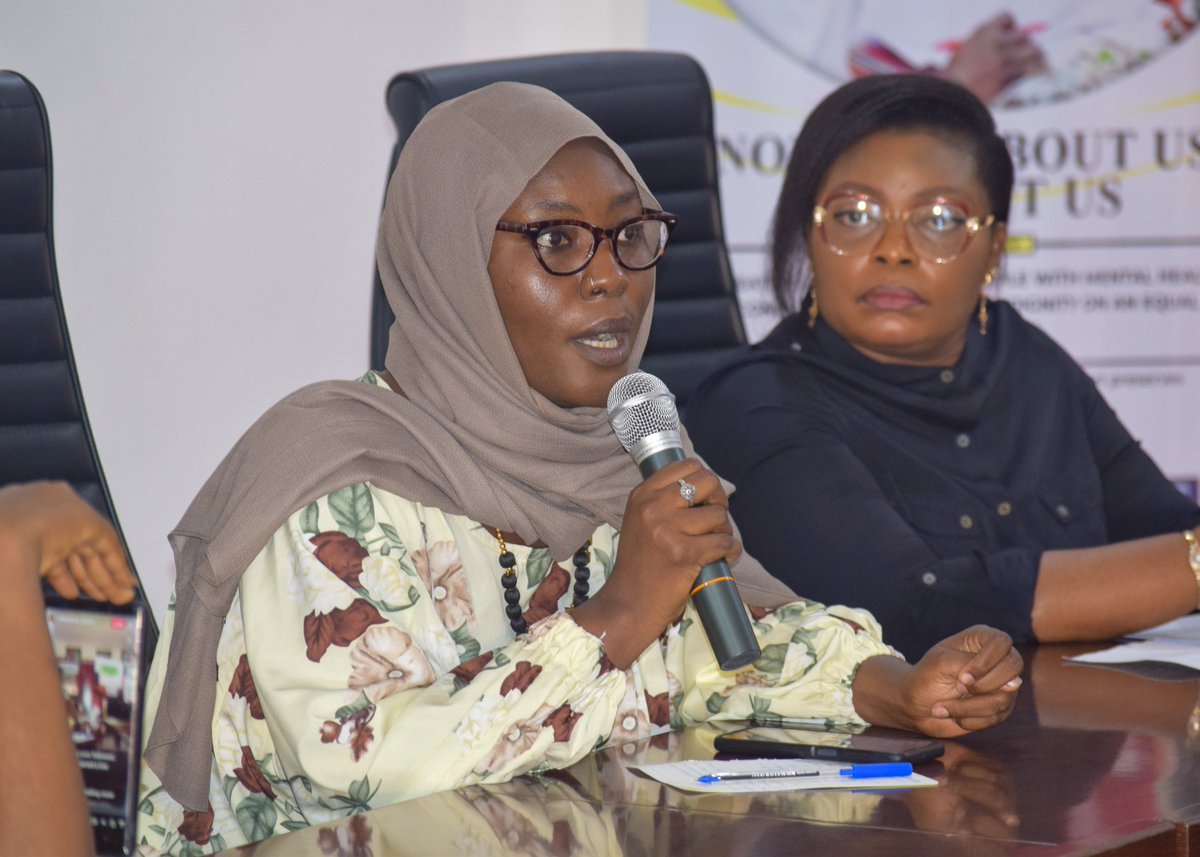 @AishaBubah the Founder of @theSunshineSeries speaking at the National Press Conference on next steps after the passage of the mental health Act talked about the criminalization of attempted suicide in Nigeria. (1/3)