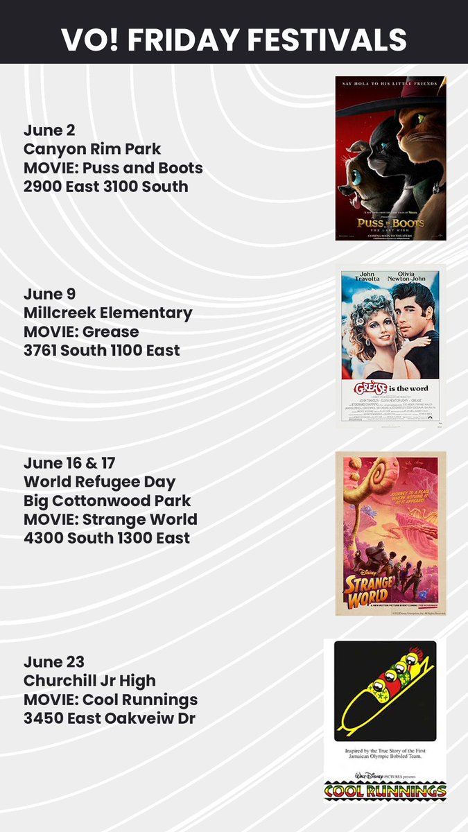 VentureOutUtah's tweet photo. Festivals Start June 2!! https://t.co/s4rFb1uxt3