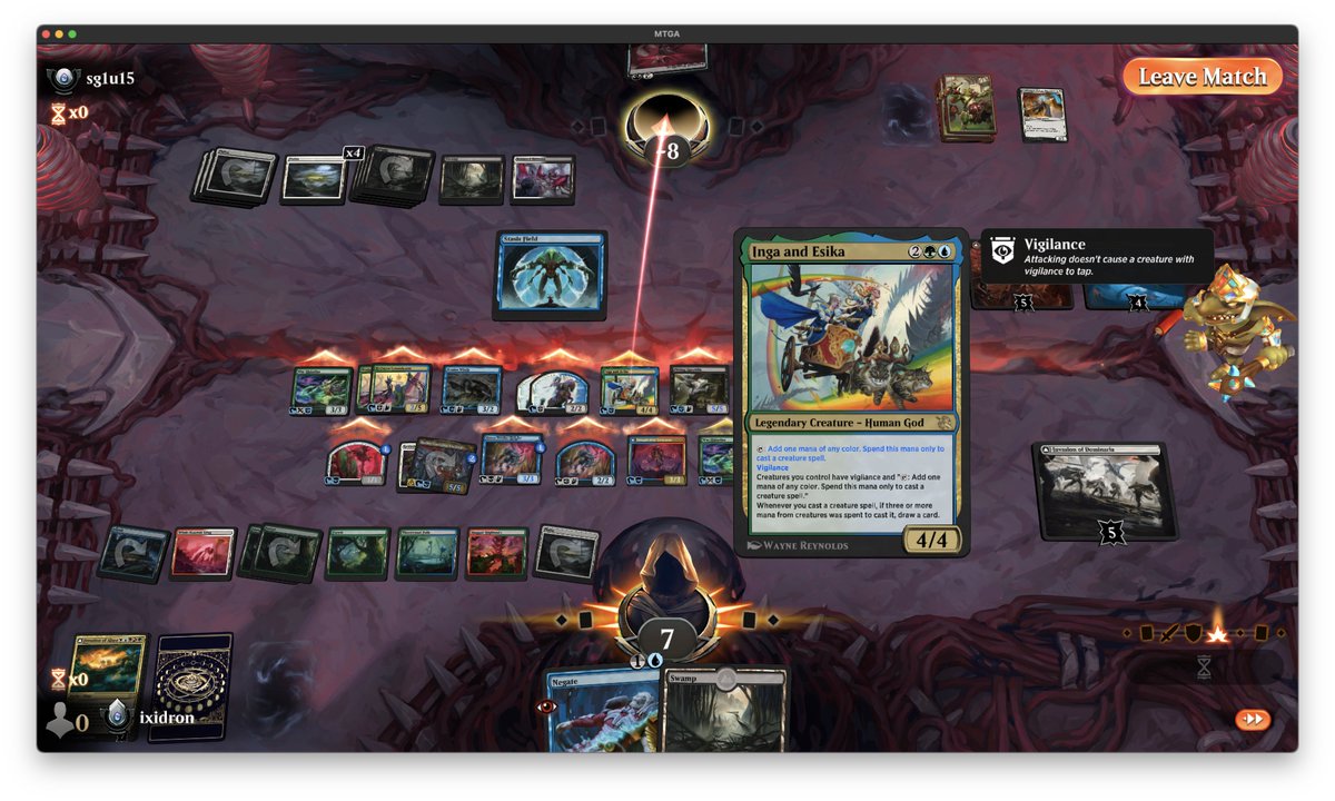 Lizards_magic's tweet image. First pick Invasion of Alara 5 color draft deck is going better than it has any business going