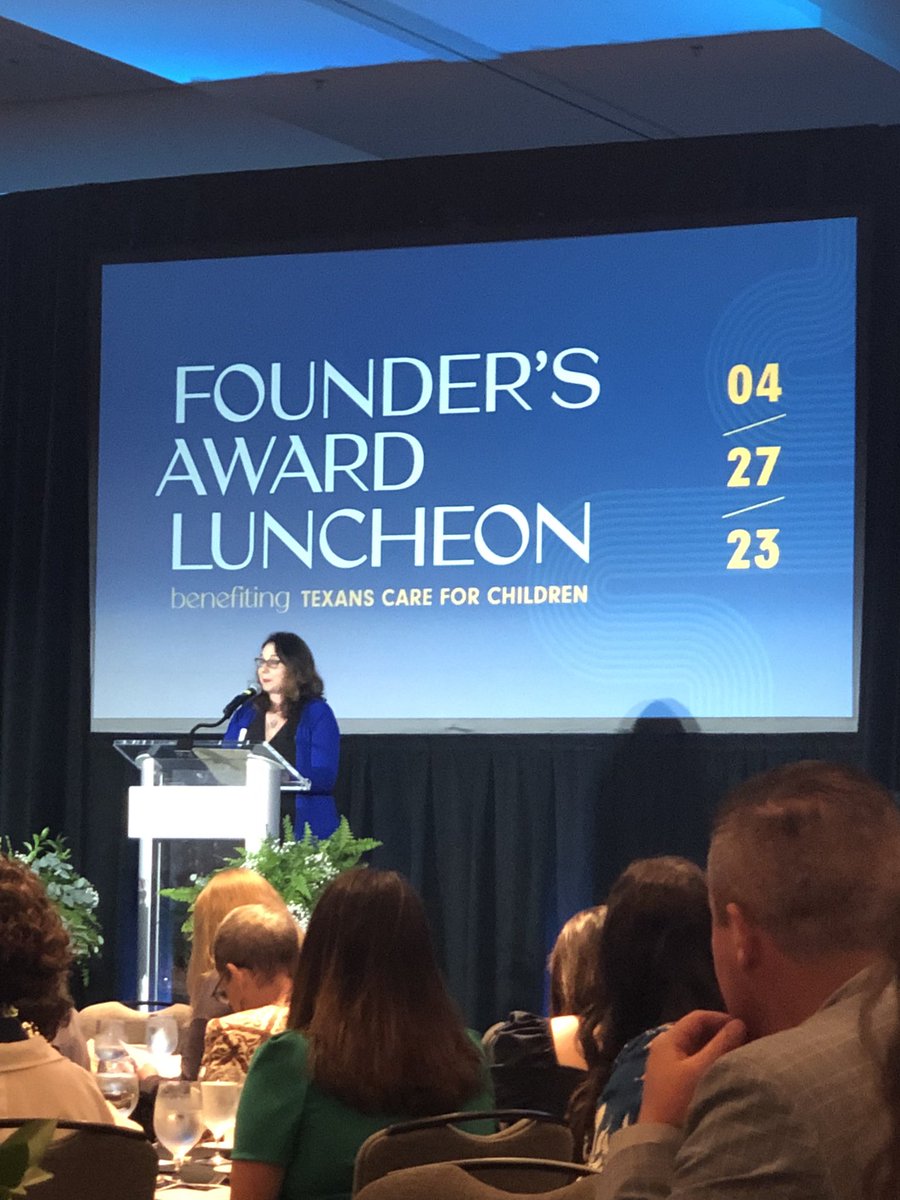 TAASPYC (@taaspyc1) on Twitter photo Excited to be honoring 2 childrenโs advocates at <a href="/putkids1st/">Texans Care for Children</a> founders award lunch.
Congratulations to <a href="/elenamarks/">Elena Maslia Marks</a> and <a href="/cksantamaria/">Dr.ClaudiaK.Santamaria๐บ๐พ</a>!
It was great to see many familiar faces today. <a href="/LakeshoreLM/">Lakeshore Learning</a> <a href="/TeachStrategies/">Teaching Strategies</a> <a href="/texasaeyc/">TXAEYC</a> Excited to be honoring 2 childrenโs advocates at <a href="/putkids1st/">Texans Care for Children</a> founders award lunch.
Congratulations to <a href="/elenamarks/">Elena Maslia Marks</a> and <a href="/cksantamaria/">Dr.ClaudiaK.Santamaria๐บ๐พ</a>!
It was great to see many familiar faces today. <a href="/LakeshoreLM/">Lakeshore Learning</a> <a href="/TeachStrategies/">Teaching Strategies</a> <a href="/texasaeyc/">TXAEYC</a>