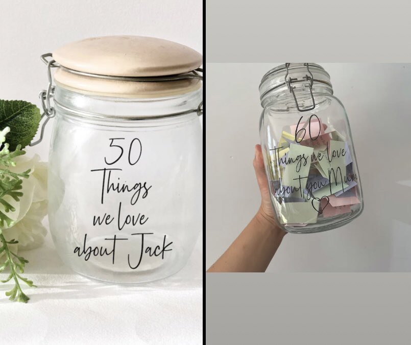 Personalised jar labels make lovely gifts with them 

Bagsoffavours.Etsy.com

#womaninbizhour #MHHSBD #yourbizhour #SmallBusiness #birthday #etsy #shopindie #giftideas