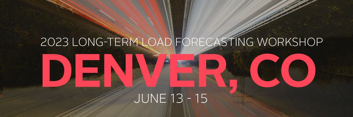 EnergySystemsIG's tweet photo. 📢Register Today📢

We just released the agenda for our first-ever Long-term Load Forecasting Workshop, scheduled for June 13-15 in Denver (in parallel w/ our annual Meteorology &amp; Market Design Workshop)

Click below to download the agenda and register!
https://t.co/Ge7rPG0eo2 https://t.co/mdOBF4Hpn4