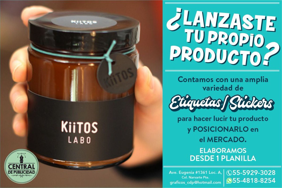 CdPublicidad's tweet photo. Tu #imagen es única! #Etiquetas #adhesivas para tus #productos. Solicita informes y cotizaciones al #WhatsApp: 55-4818-8254 https://t.co/yFgQDYuGJ4
