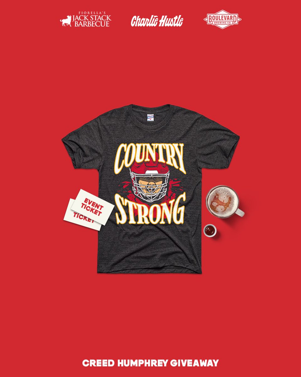 🏈❤️GIVEAWAY ALERT💛🏈

Head over to Instagram and enter for a chance to win two tickets for a meet and greet with <a href="/creed_humphrey/">Creed Humphrey</a>, while munching on <a href="/jackstackbbq/">Jack Stack Barbecue</a>  buffet and sipping on Kansas City’s finest <a href="/Boulevard_Beer/">Boulevard Brewing Co.</a>! 

ENTER NOW: bit.ly/41JQyEG 

#ChiefsKingdom